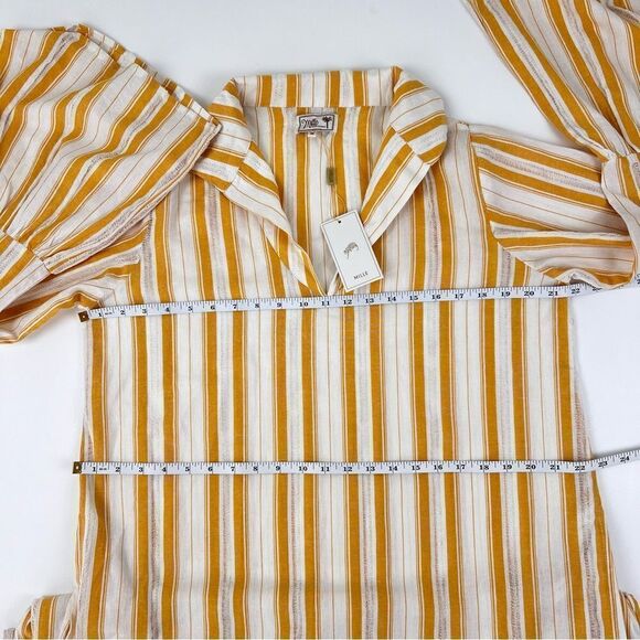 New Mille JACQUELINE DRESS IN CITRUS STRIPE Size M - Picture 14 of 16